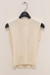 SWAYING/KNIT Silk Cashmere Back Hollow Vest SW24SS1T12 White PS75